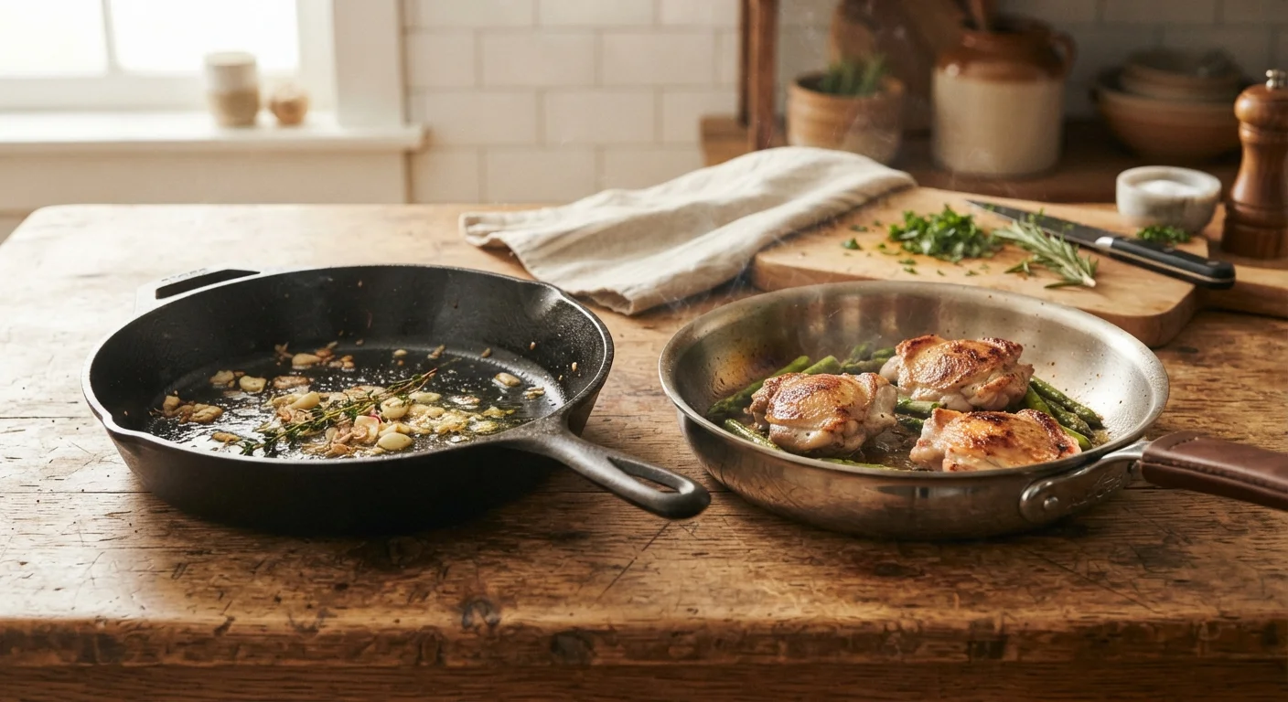 Cast Iron vs. Stainless Steel: Which Pan Actually Belongs in Your Kitchen?