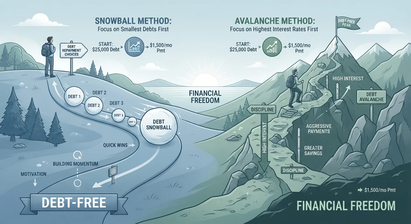 Debt Avalanche vs. Debt Snowball: Choosing a Payoff Strategy
