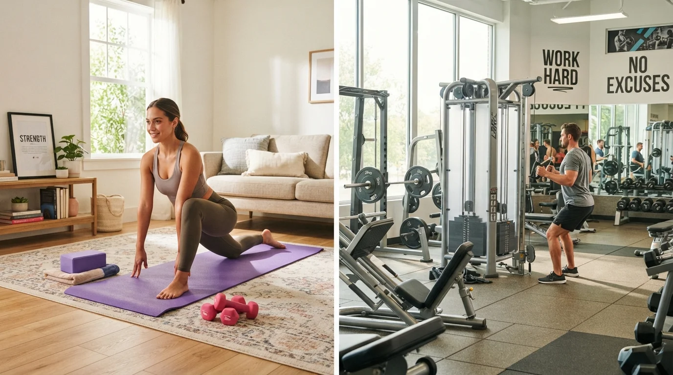 Home Workouts vs. Gym Workouts: What Each Setup Actually Offers