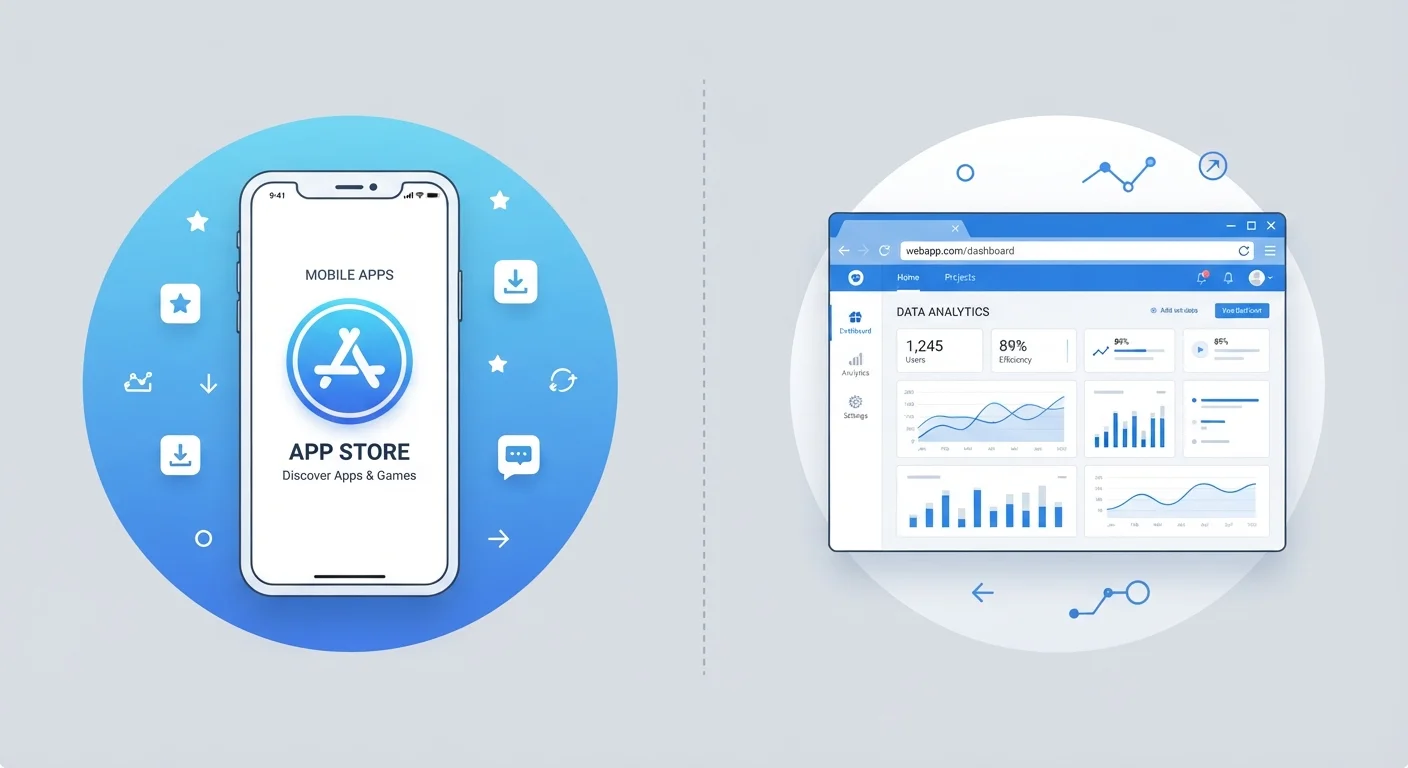 Native Apps vs. Web Apps: The Difference Explained Simply
