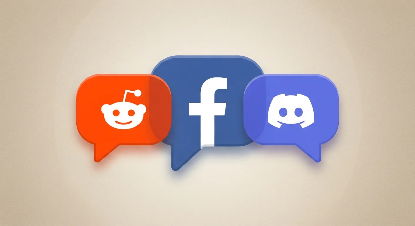 Reddit, Discord, and Facebook Groups: How Three Platforms Shape Community Differently
