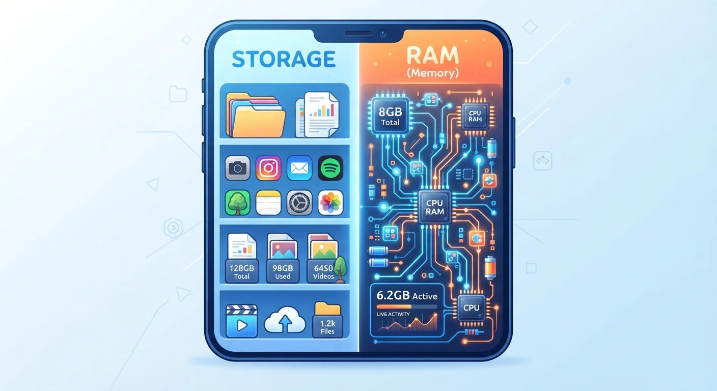 Storage vs. RAM on a Smartphone: A Confusion That Trips Up a Lot of People