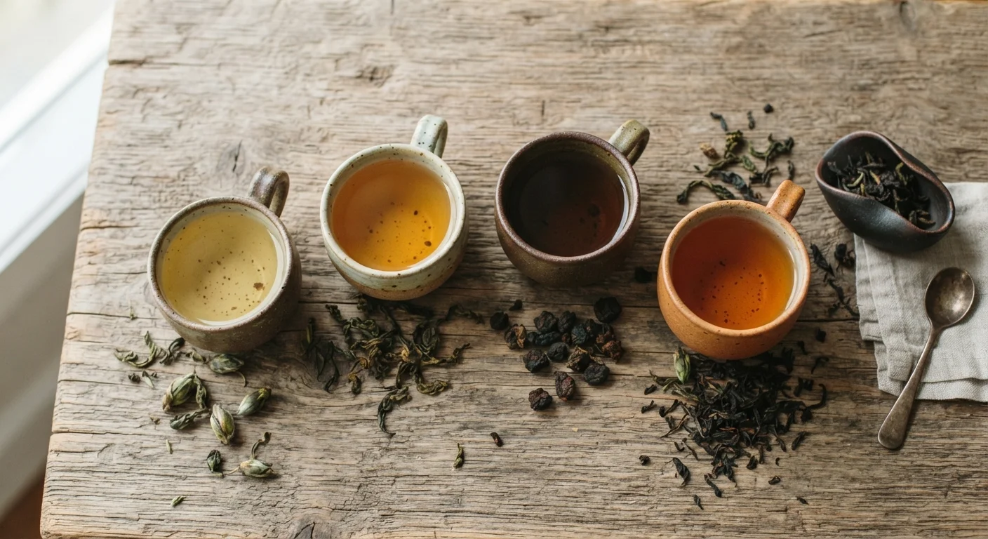 Tea Types and What Sets Them Apart: Green, Black, White, and Oolong