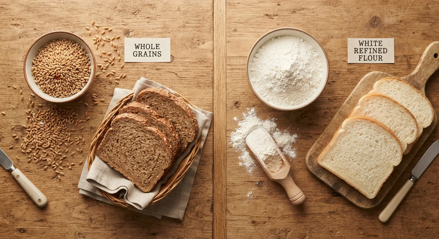 Whole Grains vs. Refined Grains: What Changes When Grain Is Processed